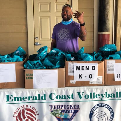 Tournament beach action